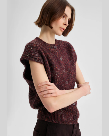 Morrison : Zoe Knit Vest – Boysenberry