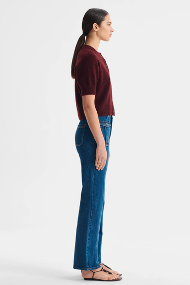 Morrison : Solenne Knit Cardigan - Eggplant