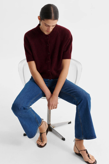 Morrison : Solenne Knit Cardigan - Eggplant