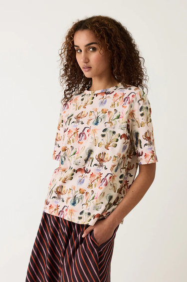 Nancybird: Grace Tee - Warm watercolour