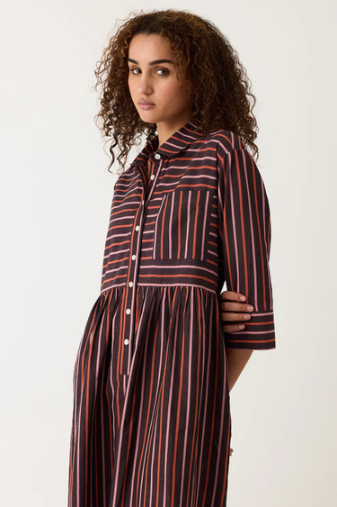 Nancybird: Mel Dress - Twilight Stripe