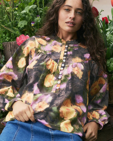 Nancybird : Sierra Blouse - Rain Floral