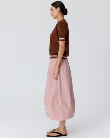 POL : Dahlia Knit Polo - Toffee/Pink