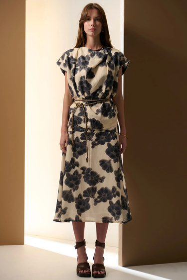 POL: Amara Top Draped - Amara Print