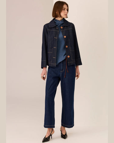 POL : Andie Denim Jacket - Dark Wash