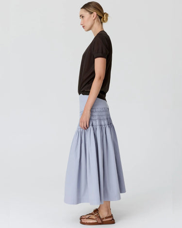 POL : Kaspar Layered Tee- Choc/Choc