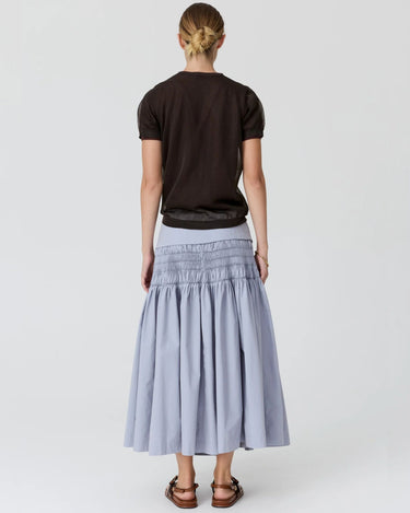 POL : Kaspar Layered Tee- Choc/Choc