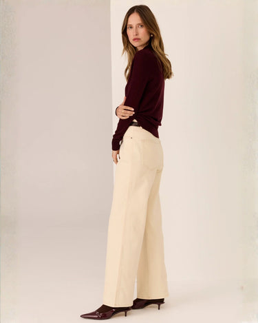 POL : Lana Wide Leg Jean - Ivory