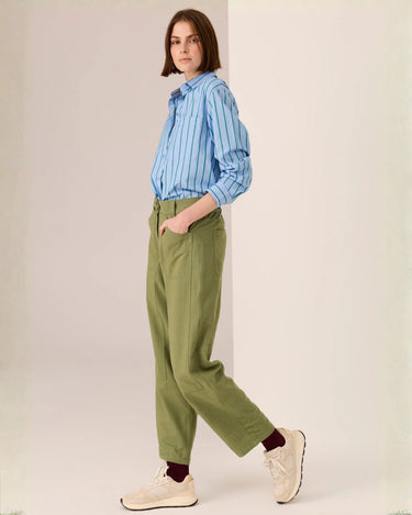 POL : Marlon Stripe Shirt - Blue