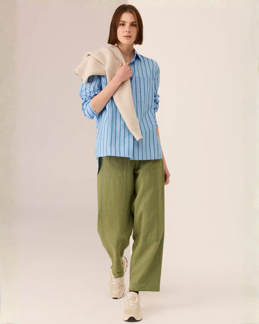 POL : Marlon Stripe Shirt - Blue