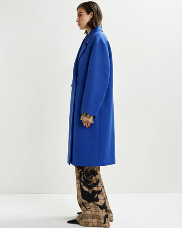 Essentiel Antwerp : Junta oversized Coat - Cobalt Blue