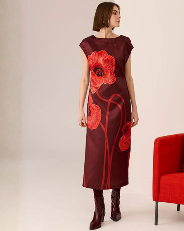 POL : Poppy Straight Dress- Poppy Print
