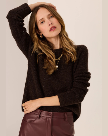 POL : Zane Knit Baby Sequin - Choc