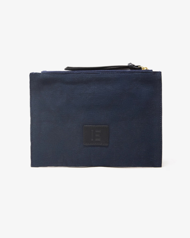 Inoui Editions : Embroidered Pouch - Dino - Navy