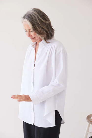 Eva's Sunday : Rebecca Shirt - White