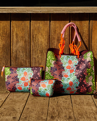 Sage x Clare : Leilani Pouch- Garnet