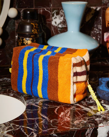 Sage x Clare : Nicolette Terry Pouch -  Russet - Large