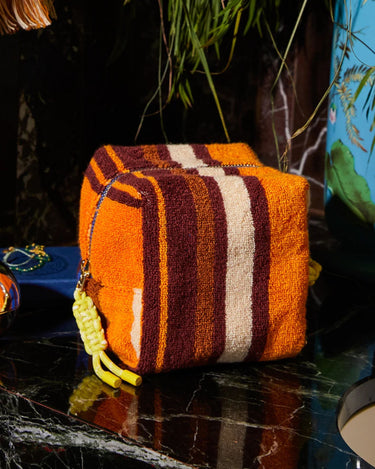Sage x Clare : Nicolette Terry Pouch - Russet - Small