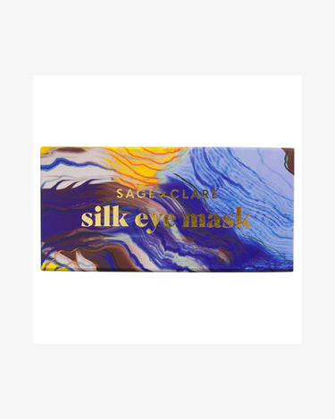 Sage x Clare : Zoi Silk Eye Mask - Ultramarine
