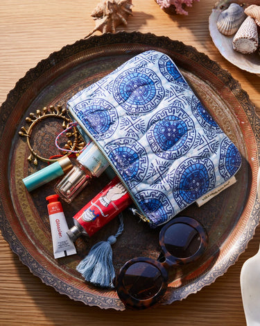 Sage x Clare : Gabriella Pouch – Azure