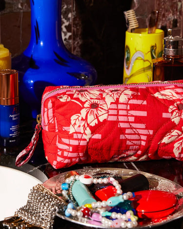 Sage x Clare : Marta Travel Pouch – Vermillion