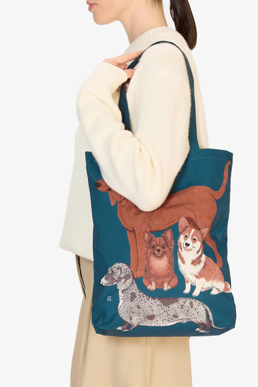Inoui Editions : Shopper Bag - Toutou - Duck Blue