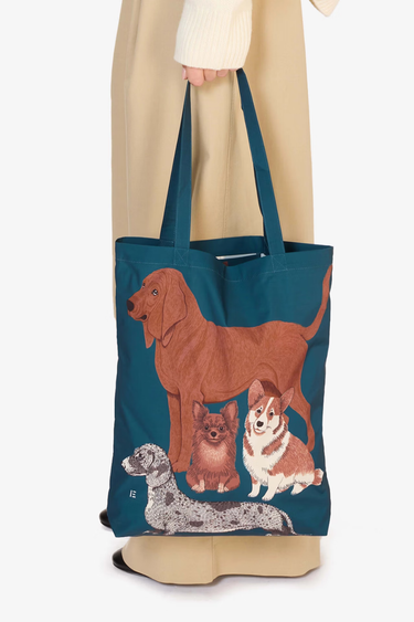Inoui Editions : Shopper Bag - Toutou - Duck Blue