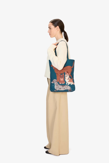Inoui Editions : Shopper Bag - Toutou - Duck Blue