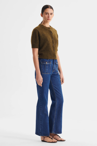 Morrison :  Solenne Knit Cardigan - Khaki