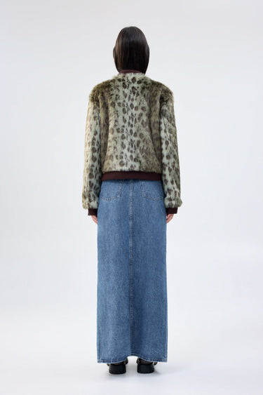 Unreal Fur : Foliage Jacket - Green Leopard