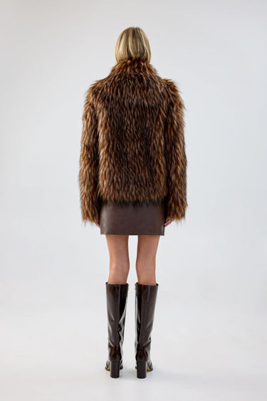 Unreal Fur : Fur Delish Jacket - Brown raccoon