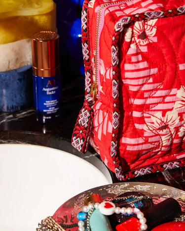 Sage x Clare : Marta Vanity Bag - Vermillon