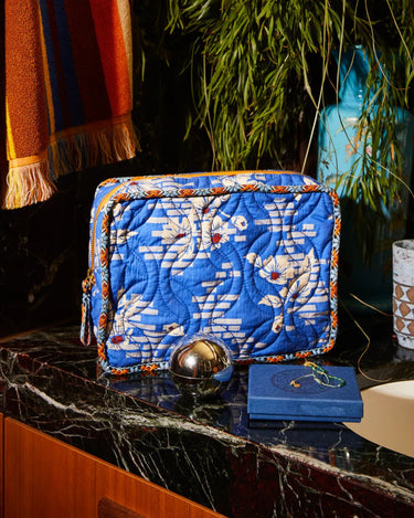 Sage x Clare : Marta Vanity Bag - Ultramarine