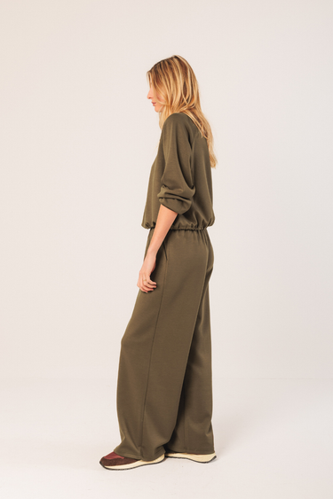 Indi & Cold: Wide Leg Pants - Mink