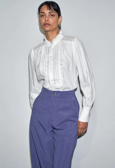 Zoe Kratzmann: Haze Top - Porcelain