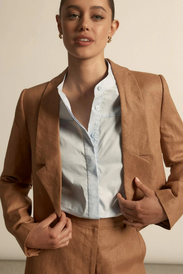 Zoe Kratzmann : Bask Jacket : Biscotti