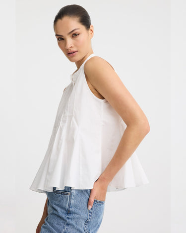 Morrison : Devin Pintuck Shirt - White