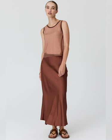 POL : Kaspar Layered Tank - Pink / Toffee