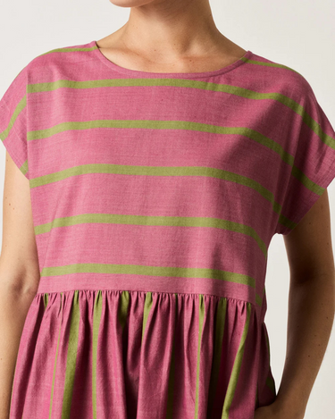 Nancybird : Woven Tathra Dress - Bottle Brush Stripe