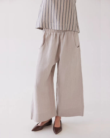 Eva's Sunday : Oliver Pull On Pant - Stone