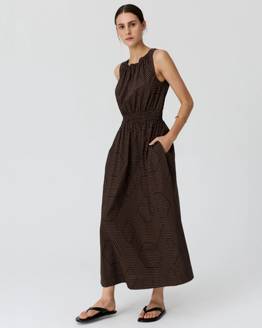 POL : Trellis Tank Dress - Trellis Print