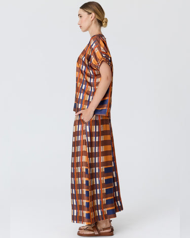 POL : Lattice Pants - Amber Check