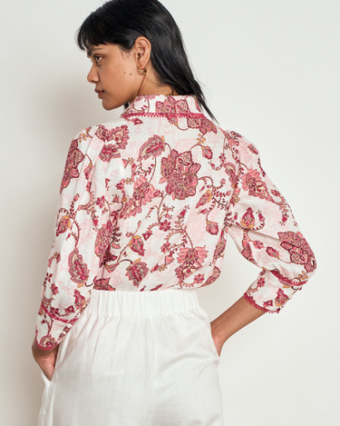 Zoe Kratzmann : Serenade Top - Rose Paisley