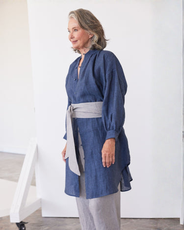Eva's Sunday : Harper Shirt Dress - Navy