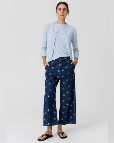 POL : Haven Cardigan  Lurex Back - Blue