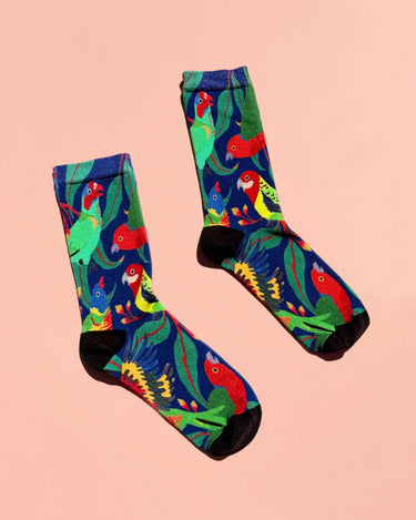 Julie White : Socks - Parakeet
