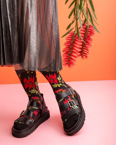 Julie White : Socks - Wild Flowers