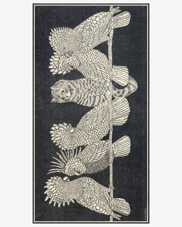 Inoui Editions : Scarf Caracat 100 - Black (100 x 190 cm)