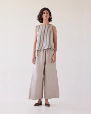 Eva's Sunday : Oliver Pull On Pant - Stone