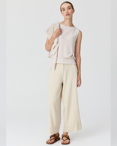 POL : Haven Cardigan  Lurex Back - Pebble